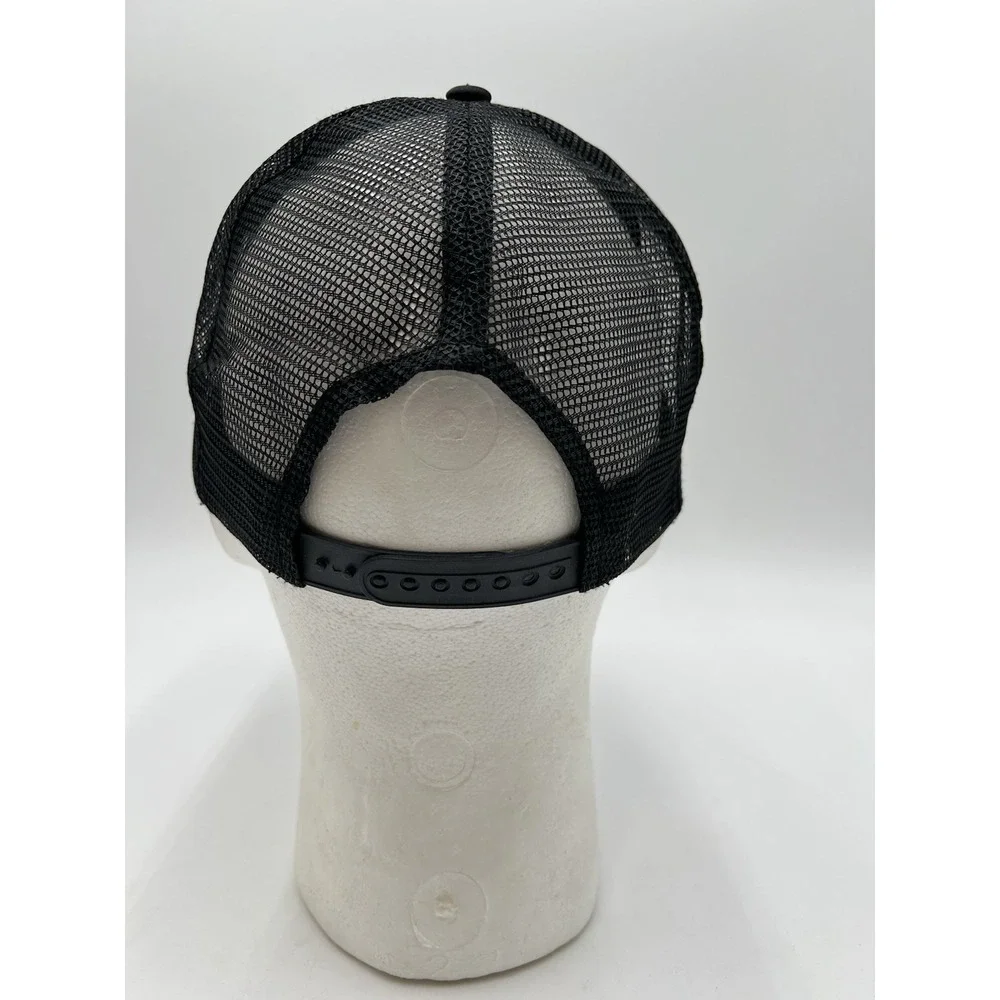 Vintage 2007 George Jones Signature Black Mesh Trucker Hat Snapback OSFA